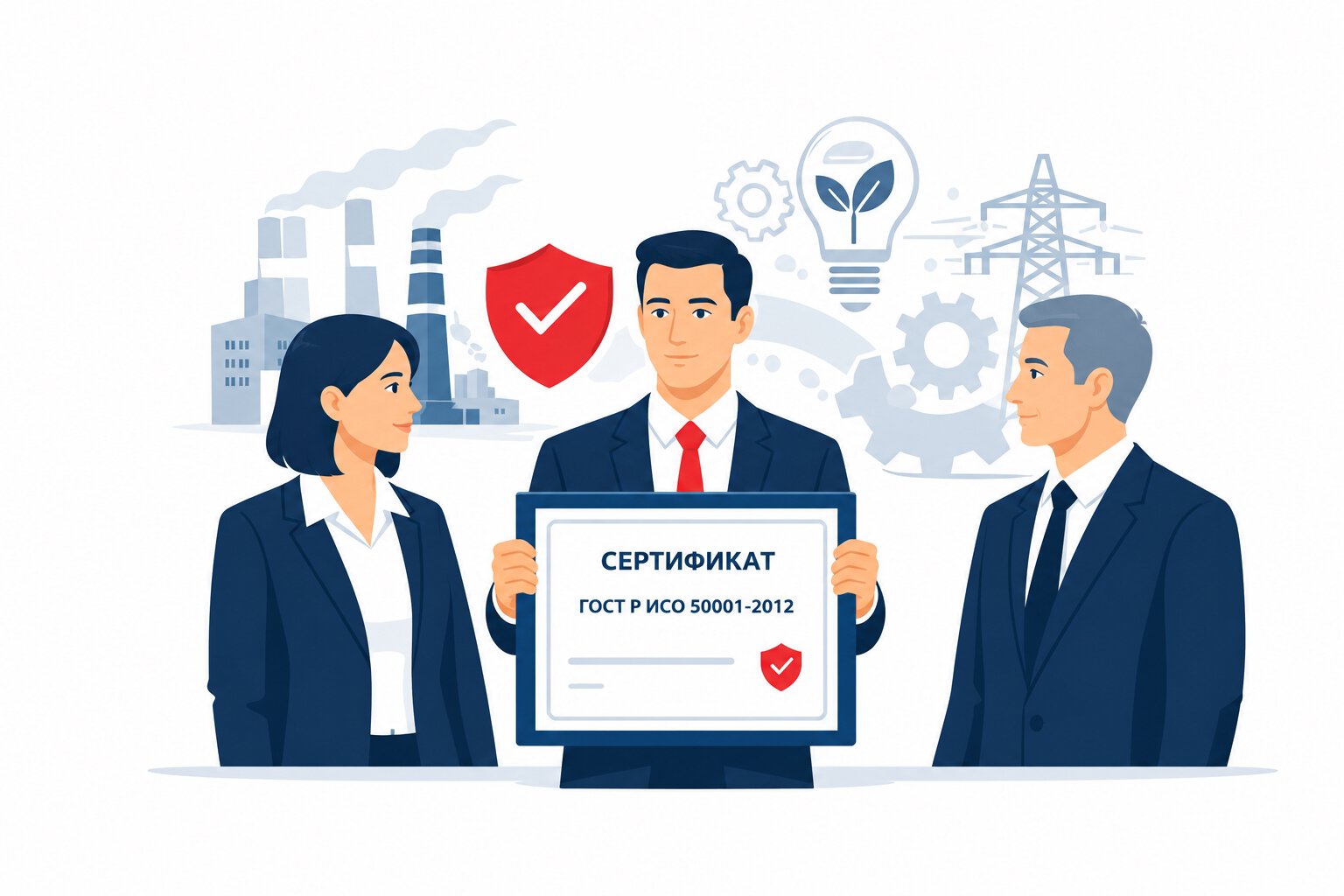 Оформление сертификата ГОСТ Р ИСО 50001-2012 в Екатеринбурге и по всей Свердловской области